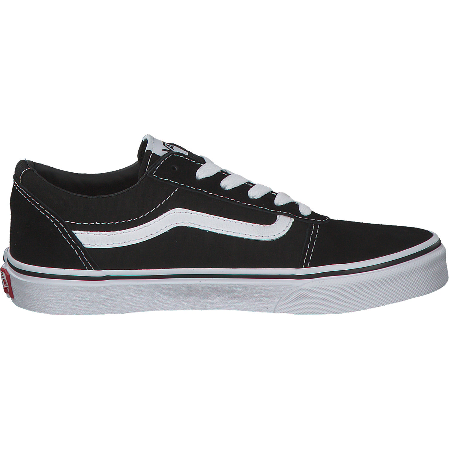 Vans YT Ward VN0A38J9, Sneakers Low, Kinder, Schwarz (Black/White)