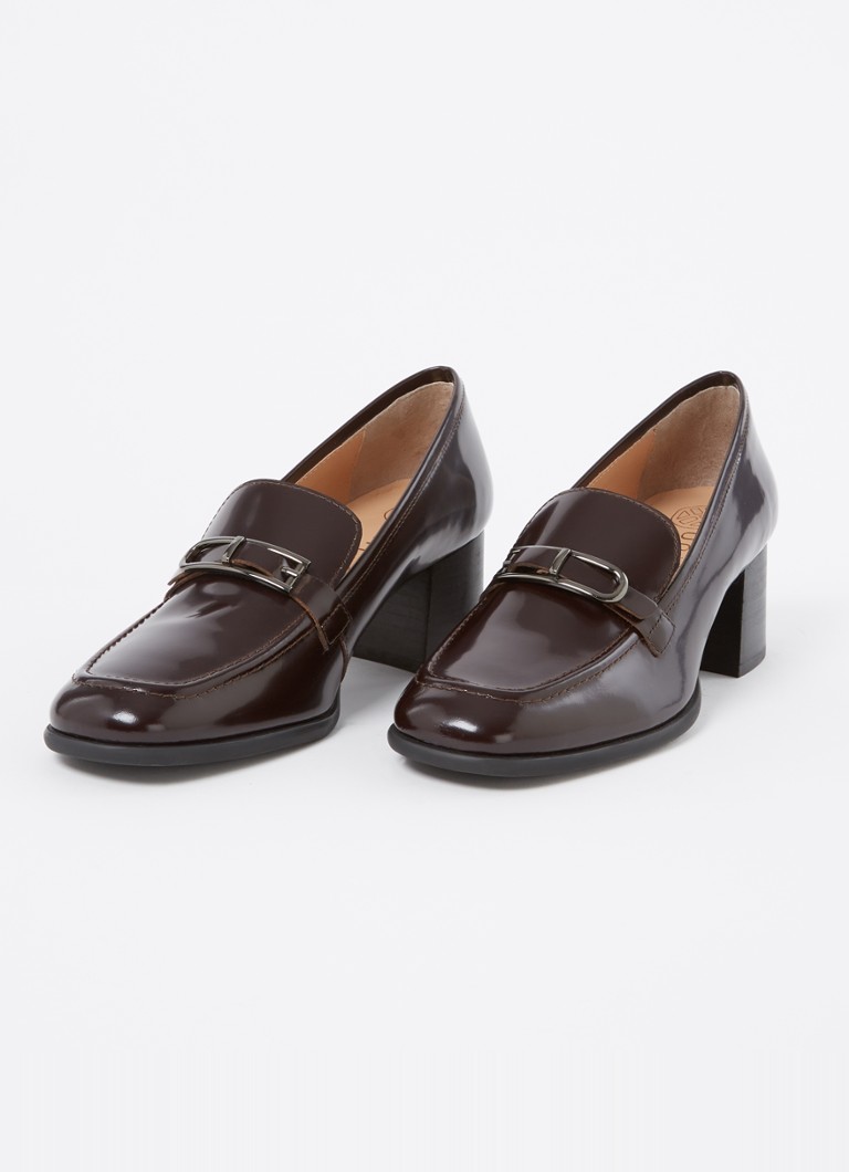 Mocasini Unisa Lisa din piele lăcuită.