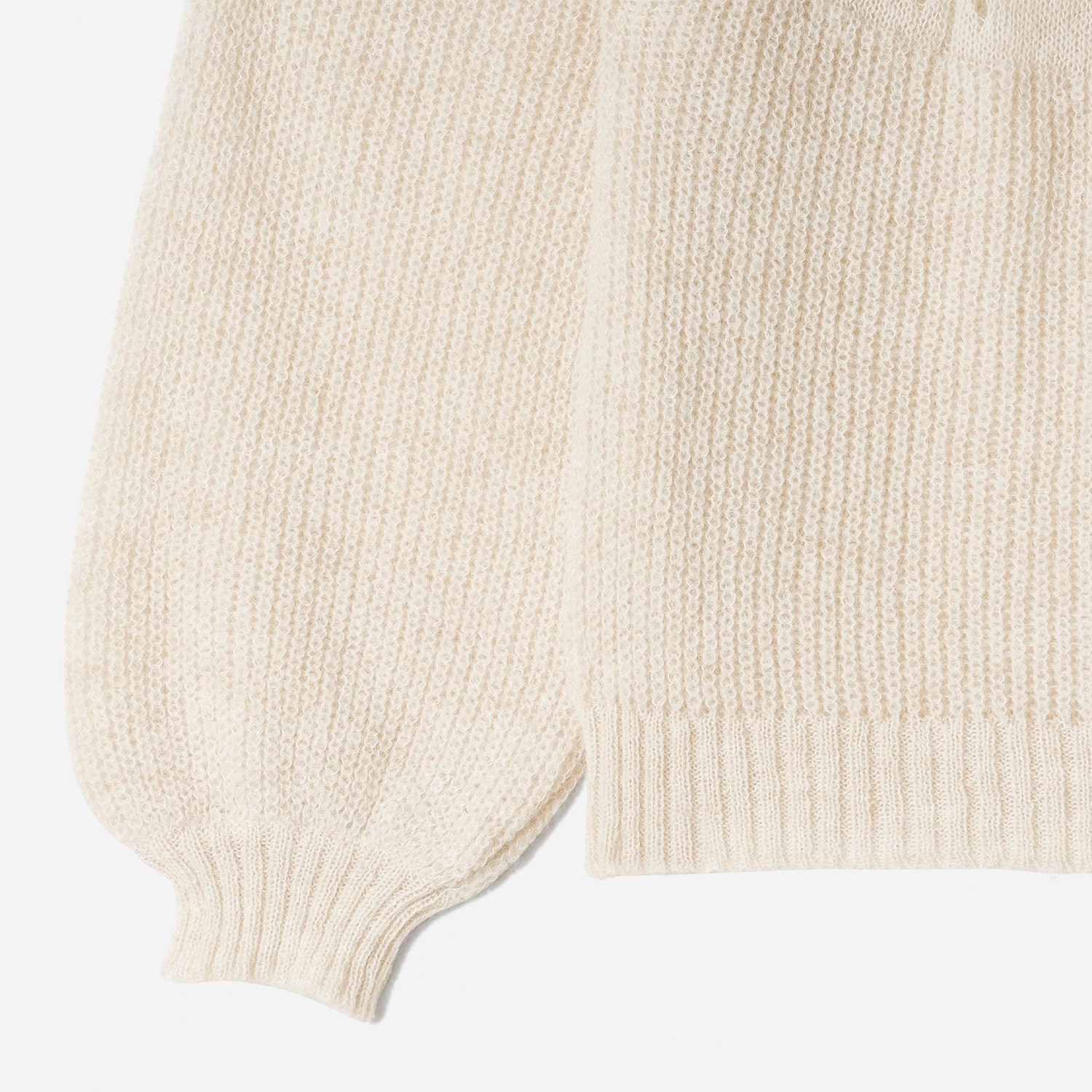 Pull TEXTO écru en tricot fantaisie