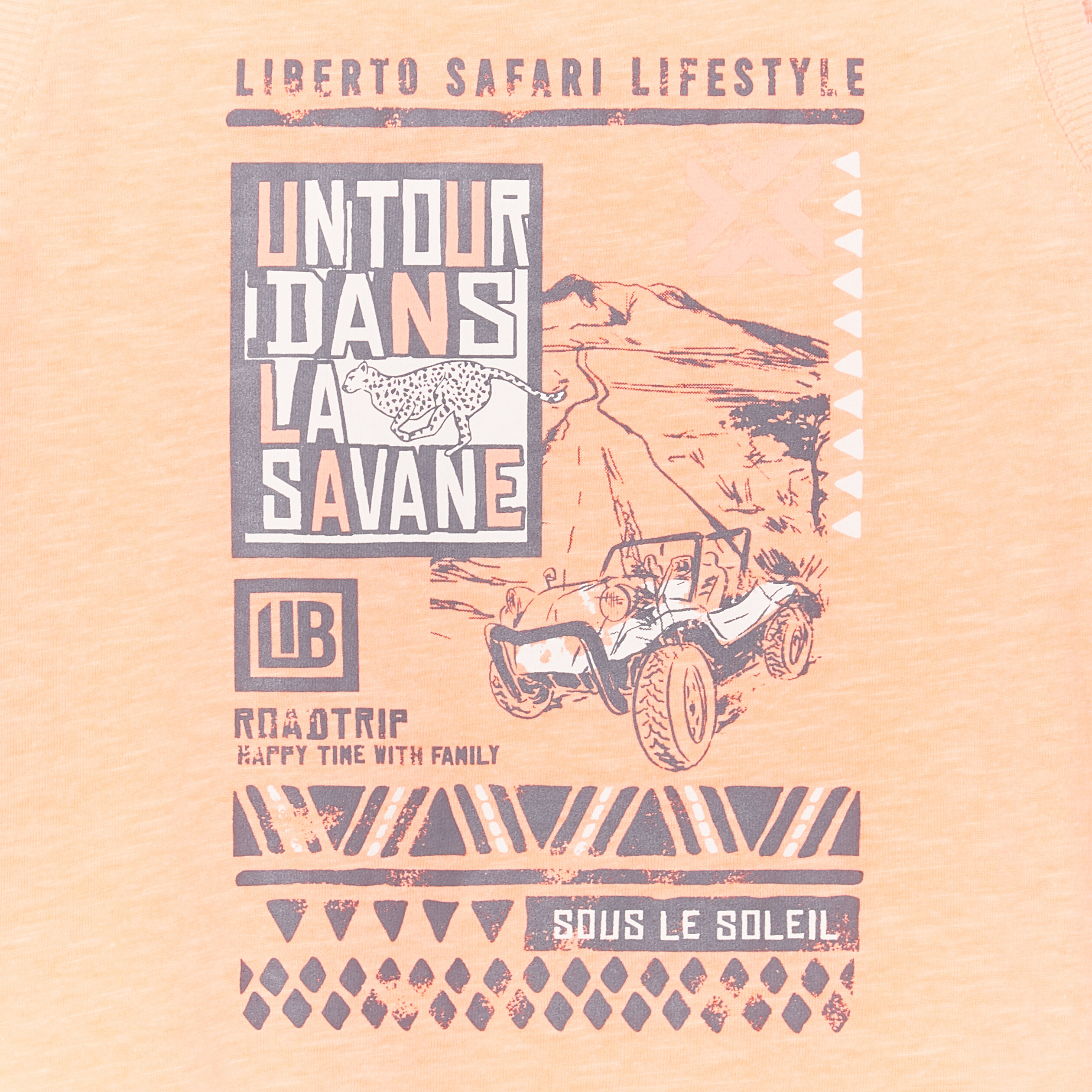 Débardeur droit col rond Liberto orange fluo garçon | La Halle