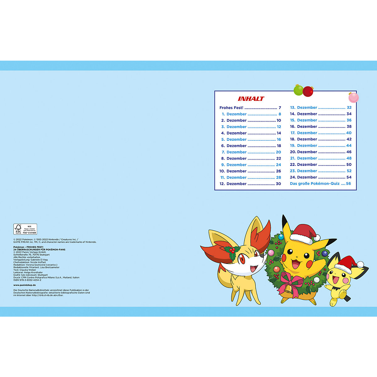 Pokémon: Mein großes Adventsbuch - Noch 24 Pokémon bis Weihnachten
