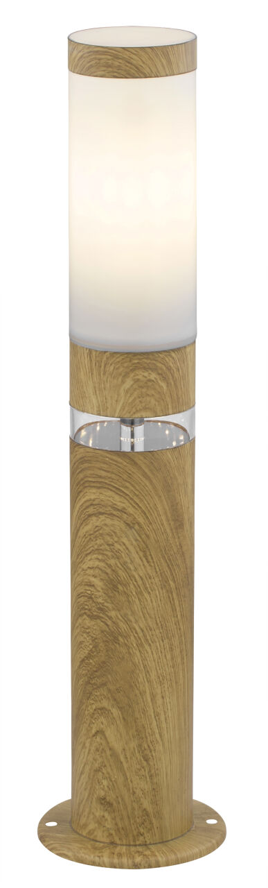 Globo Lighting - JAICY - Außenleuchte Edelstahl holzoptik, 1x E27 LED