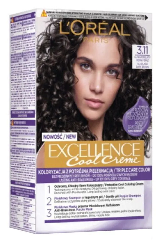 L'Oréal Excellence Cool Creme farba za kosu 3.11