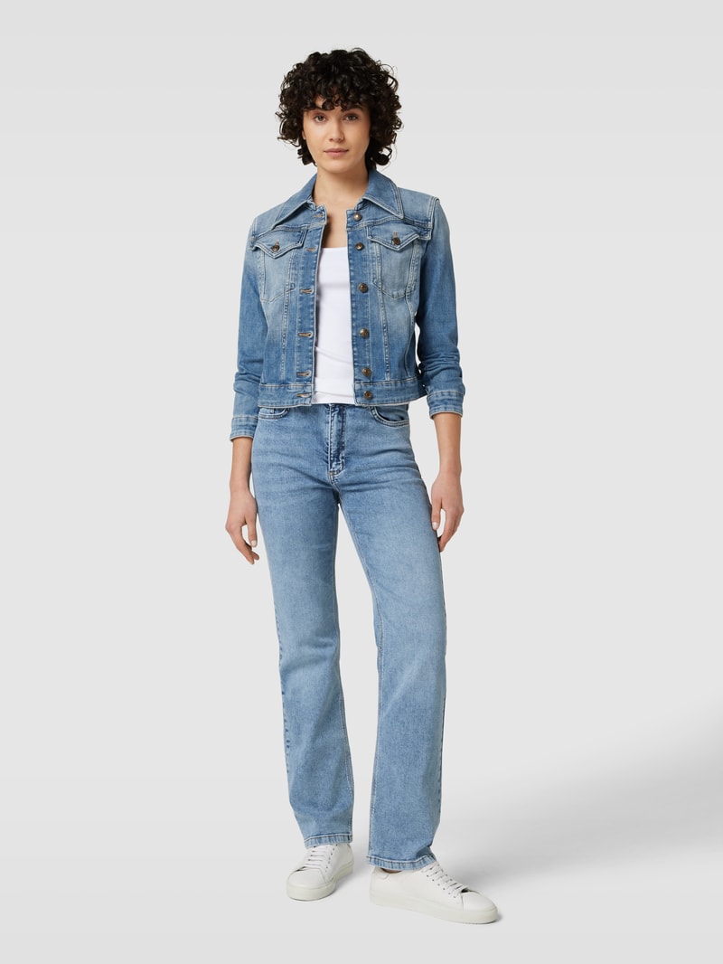 Jeansjacke mit Umlegekragen Modell 'SOMERTON' in jeans