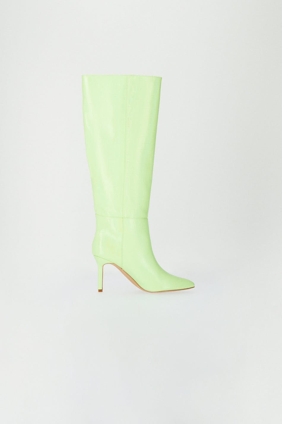 Knee high heel boots