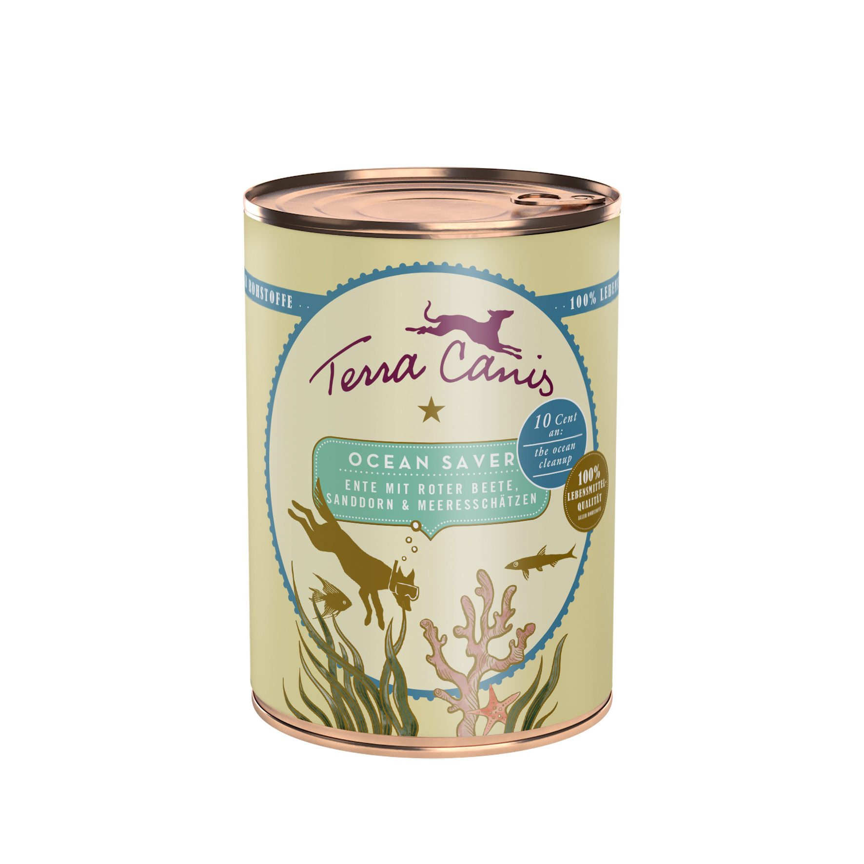 Terra Canis Hundenassfutter Terra Canis Ocean Saver Ente mit roter Bete, Sanddorn & Meeresschätzen 6x400g