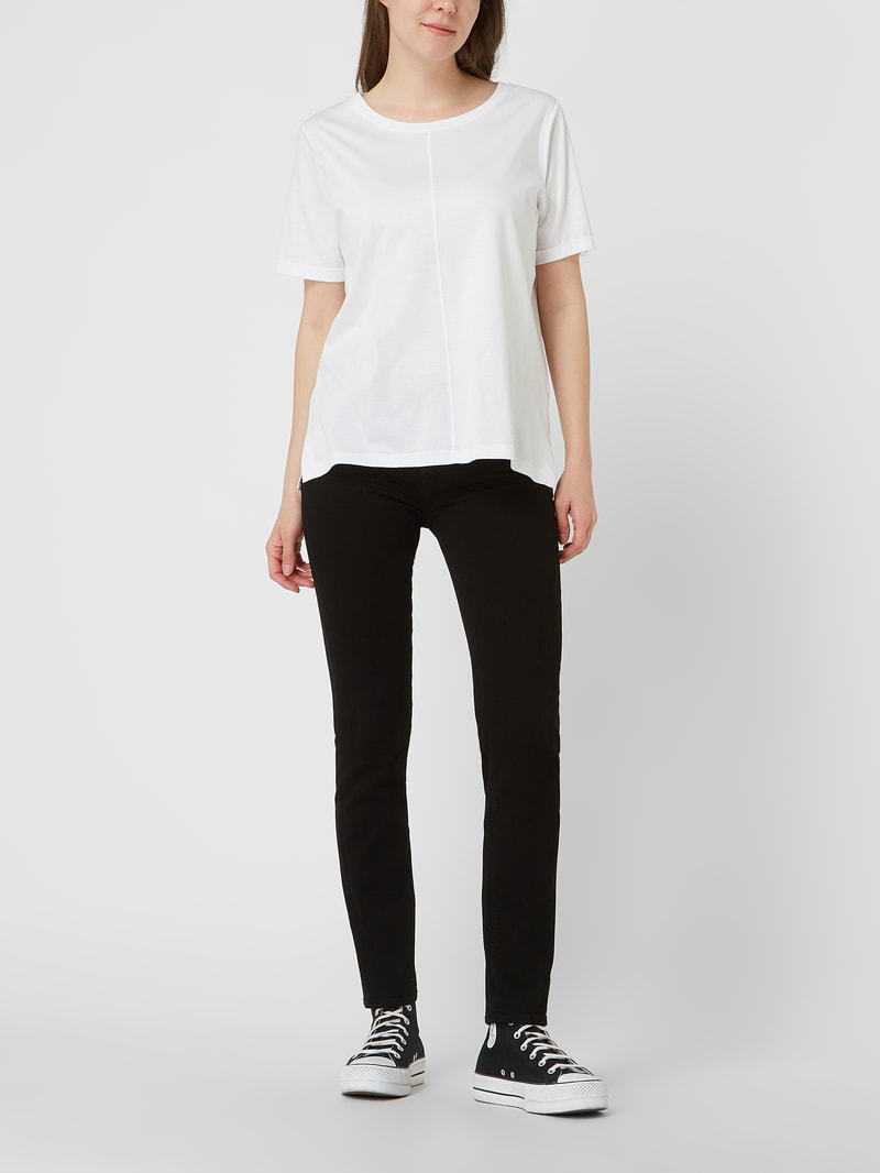 Slim Fit Jeans mit Lyocell-Anteil Modell 'Roxanne' in schwarz