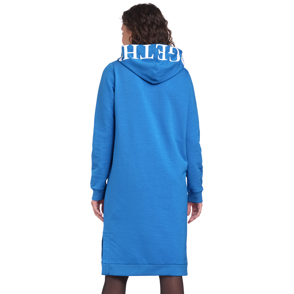 Damen Sweatkleid mit Kapuze