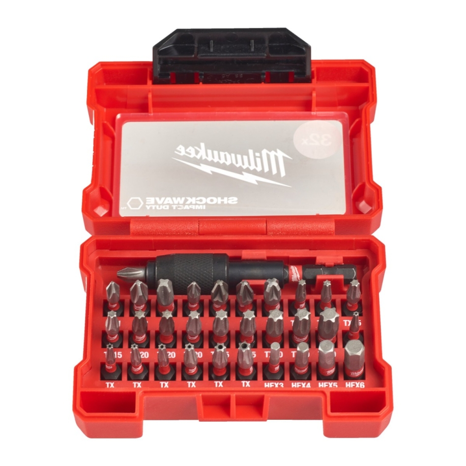 Milwaukee Accessories 4932464240 SHOCKWAVE bit set (32-piece)