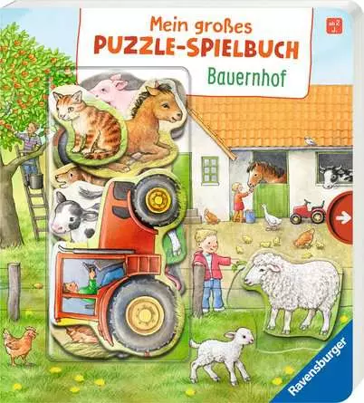 Mein großes Puzzle-Spielbuch: Bauernhof