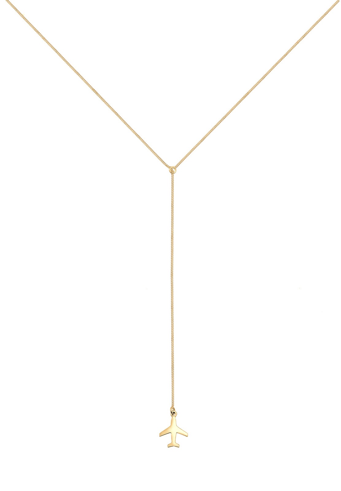 Ciondolo da donna Elli a forma di aereo Y Look - Argento 925/1000