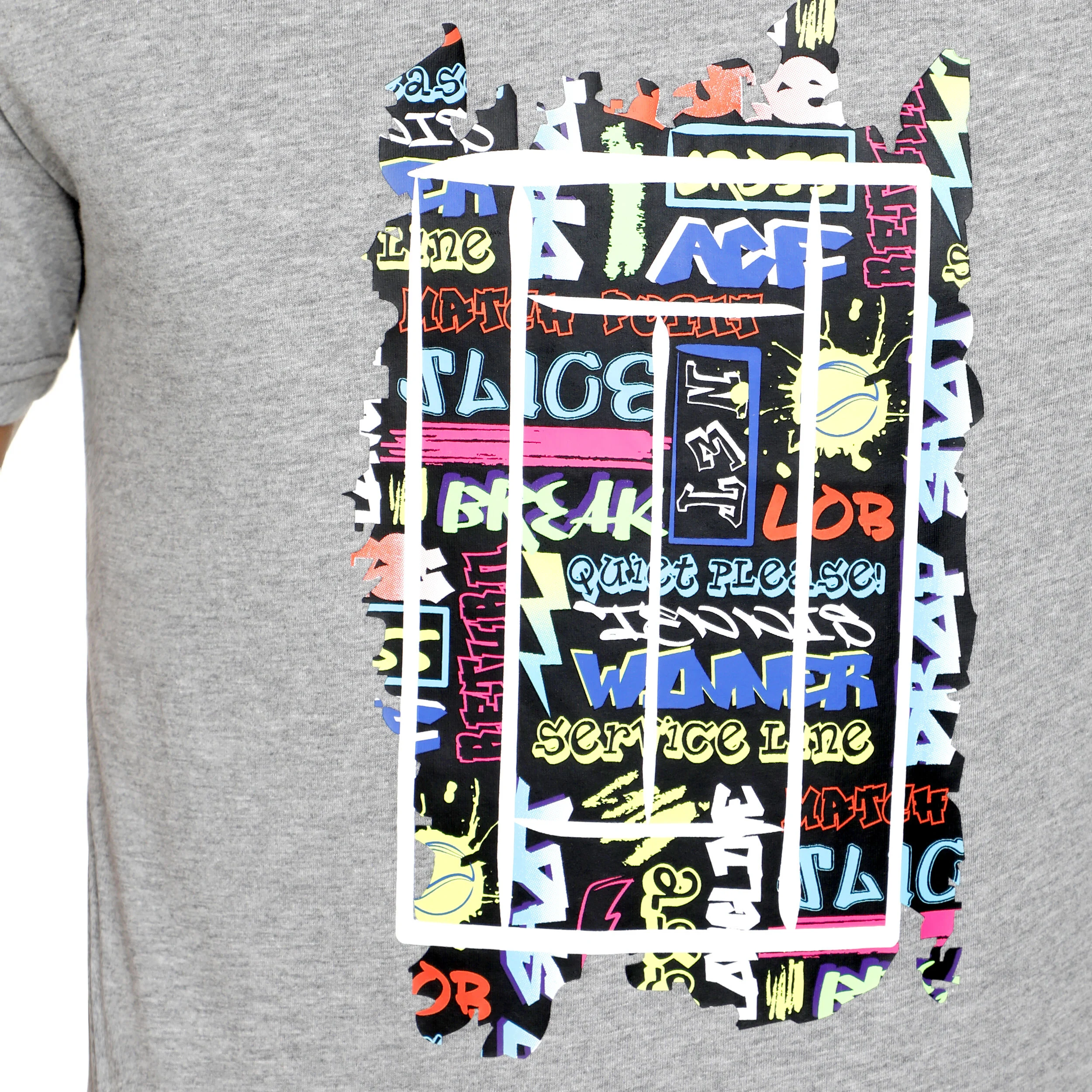 Graffity T-Shirt Herren - Grau, Mehrfarbig