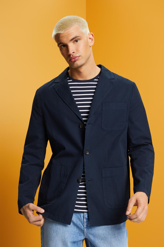 Blazerjacke aus Baumwolltwill