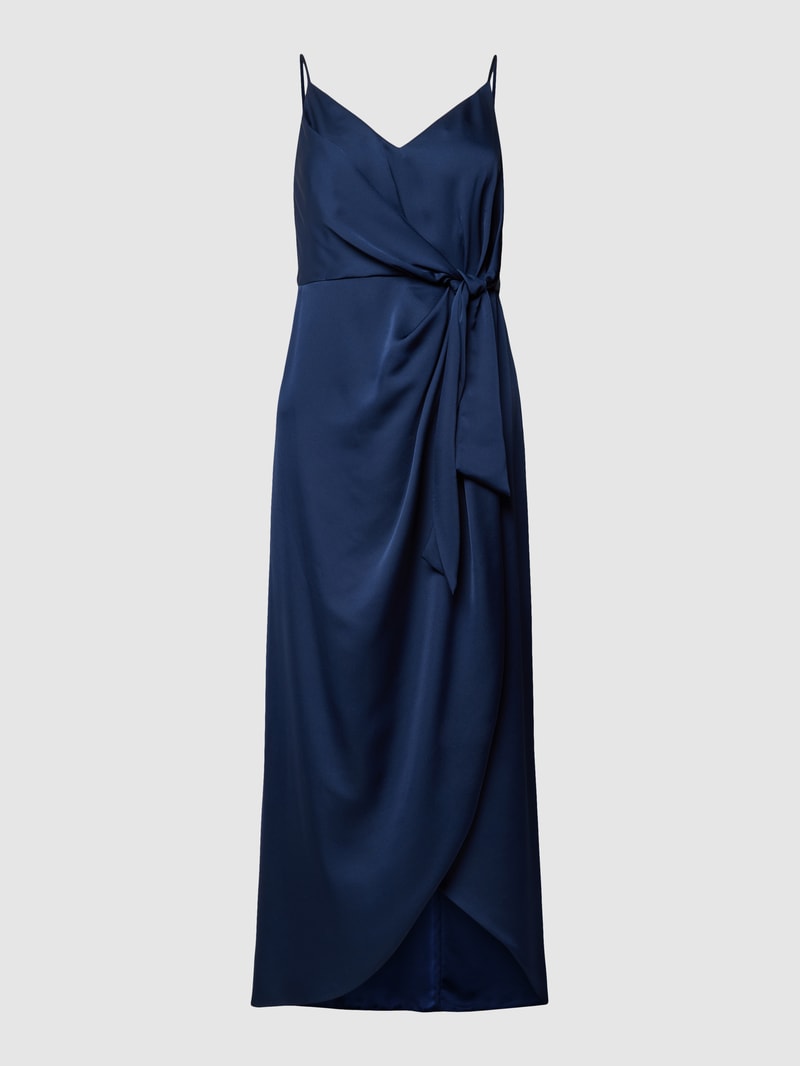 Cocktailkleid mit Knoten-Detail in dunkelblau