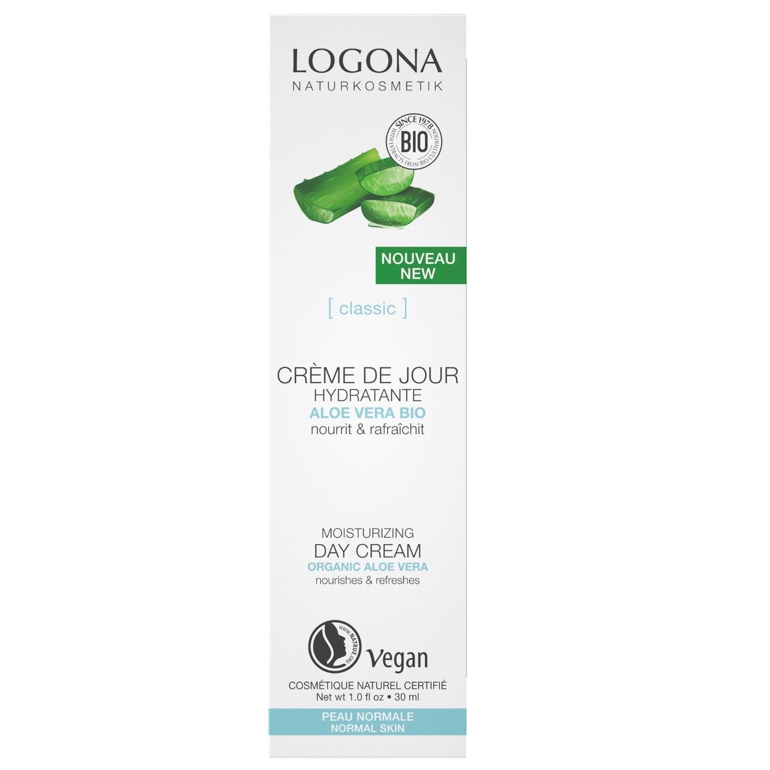 Cremă hidratantă de zi Logona cu aloe vera