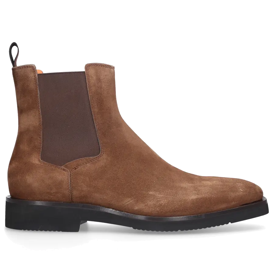 Santoni - Chelsea Boots 17759 Veloursleder - braun