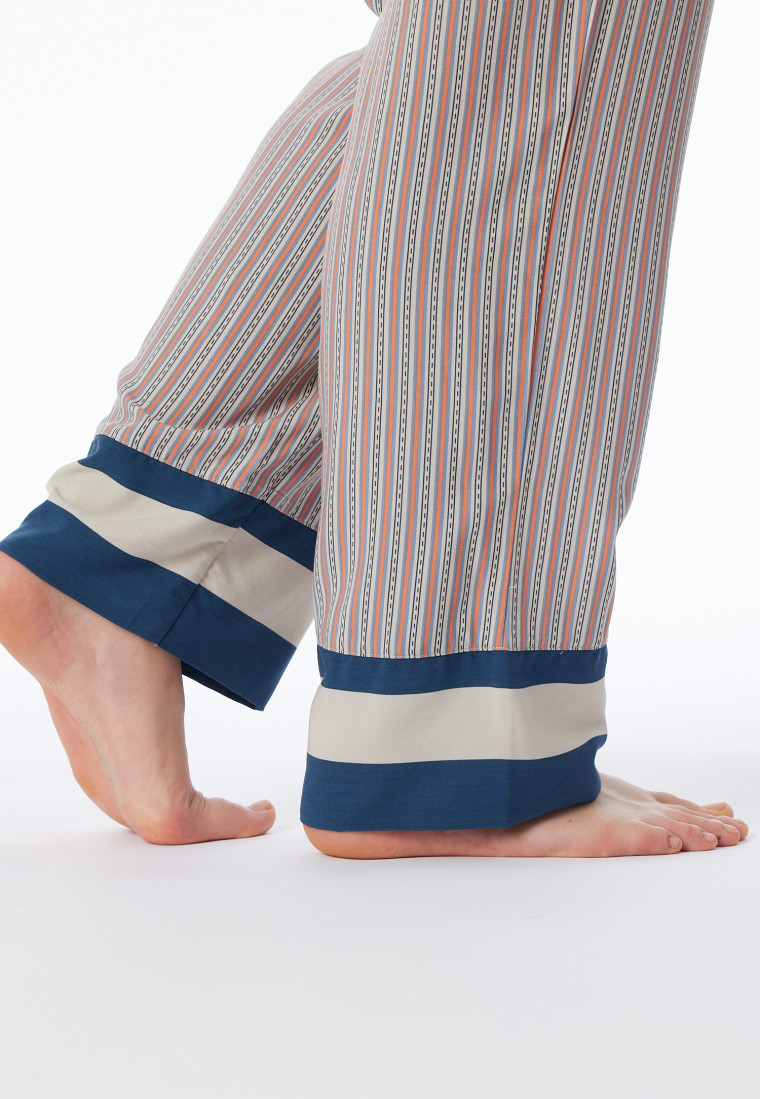 Hose lang Webware Streifen multicolor - Mix+Relax