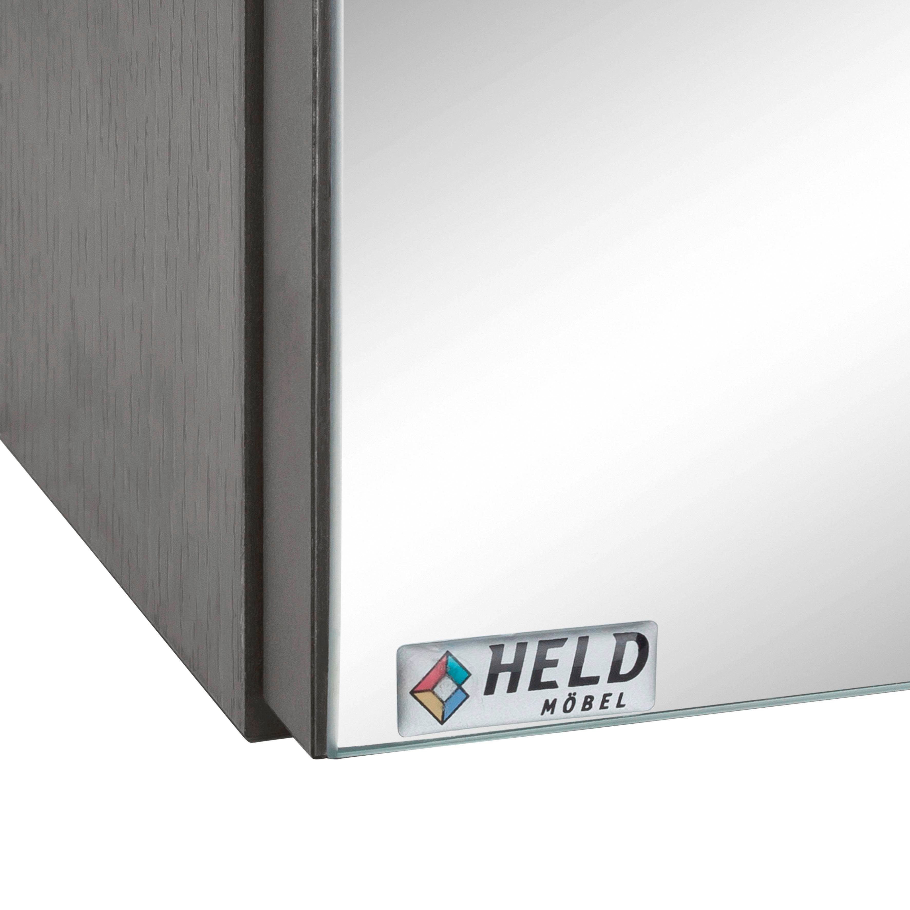 HELD MÖBEL Badmöbel-Set Lucca, (2-St), Doppelwaschtisch, Breite 120 cm