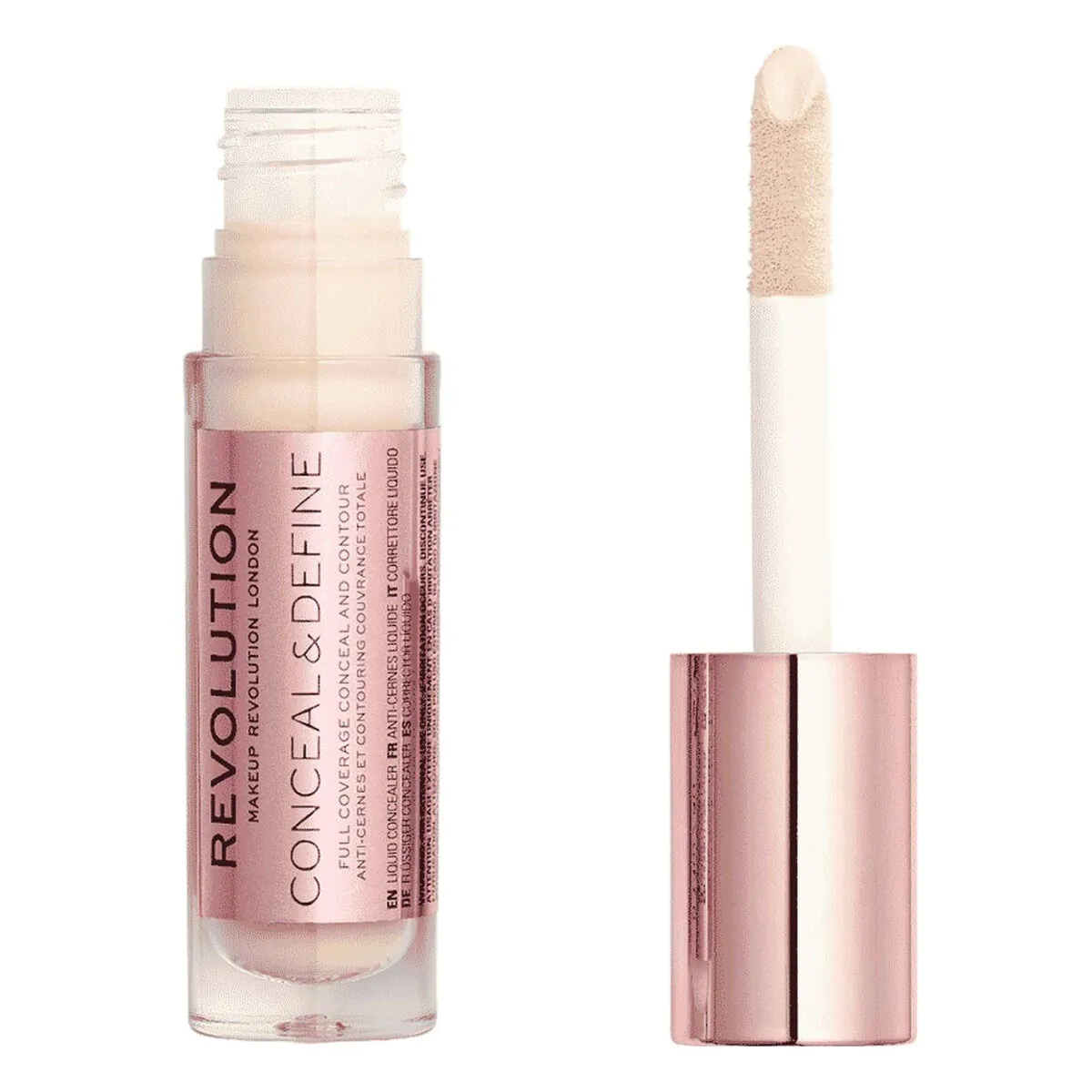 MAKEUP REVOLUTION maskuojamasis ir paryškinantis veido maskuoklis C0.3 4ml