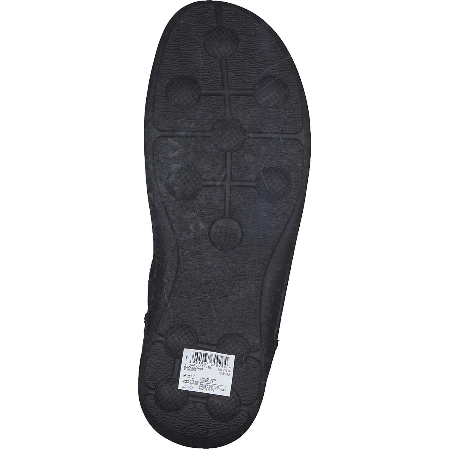 Clarks Nature Three 2033, Business-Schnürschuhe, Herren, Schwarz