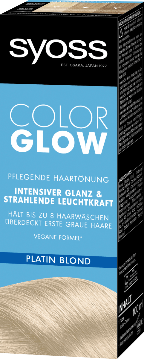 Haartönung Color Glow Platin Blond, 100 ml