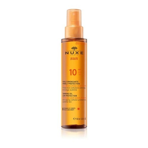 NUXE Opalovací olej na opalování s nízkým ochranným faktorem SPF 10 150 ml