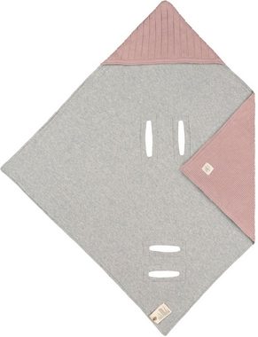 Einschlagdecke Einschlagdecke für Babyschale, dusty pink, LÄSSIG, GOTS made with organic materials, zertifiziert durch BCS 27262
