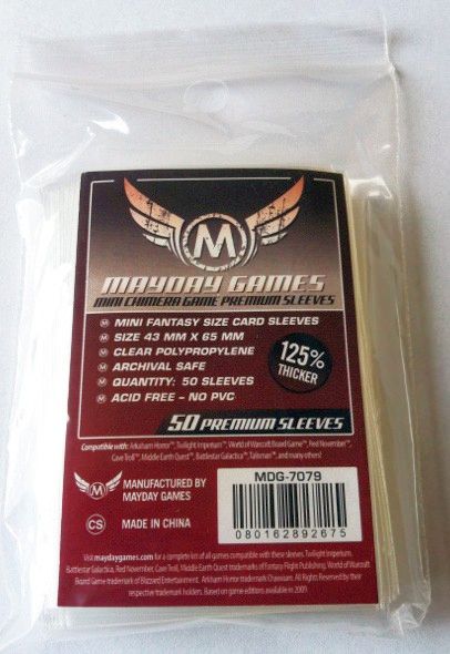 Premium Mini Chimera Game Sleeves (50) 43 x 65mm (red) - 7079