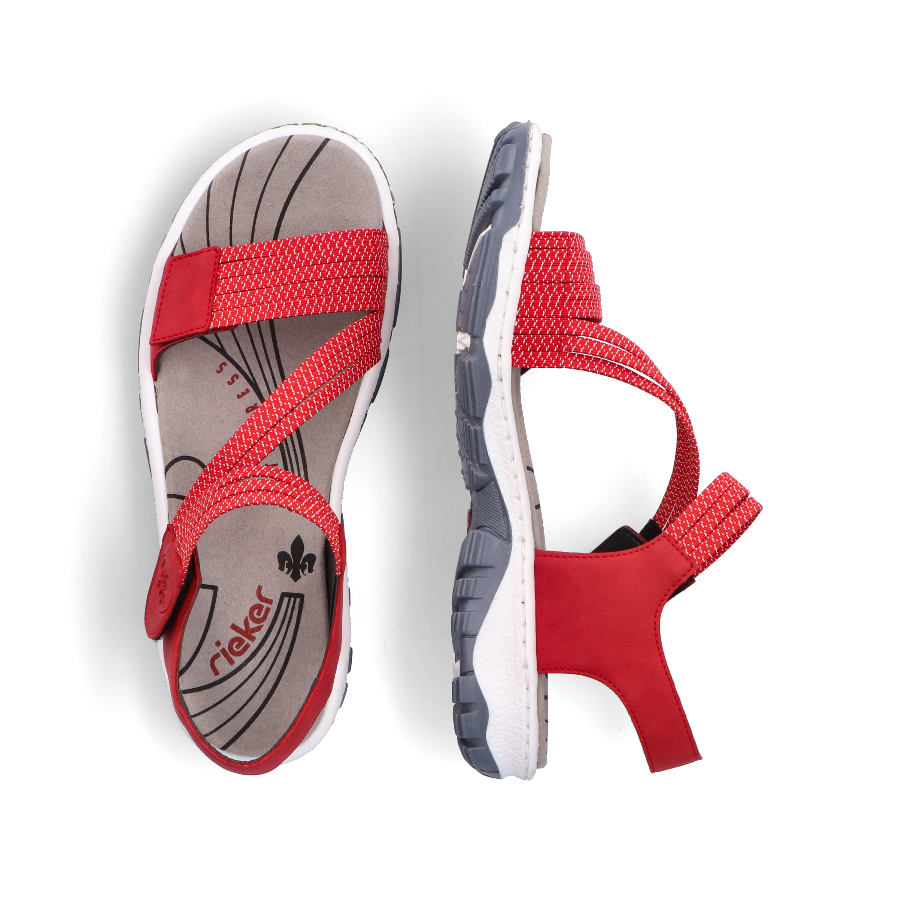 Rieker Damen Trekkingsandalen kirschrot