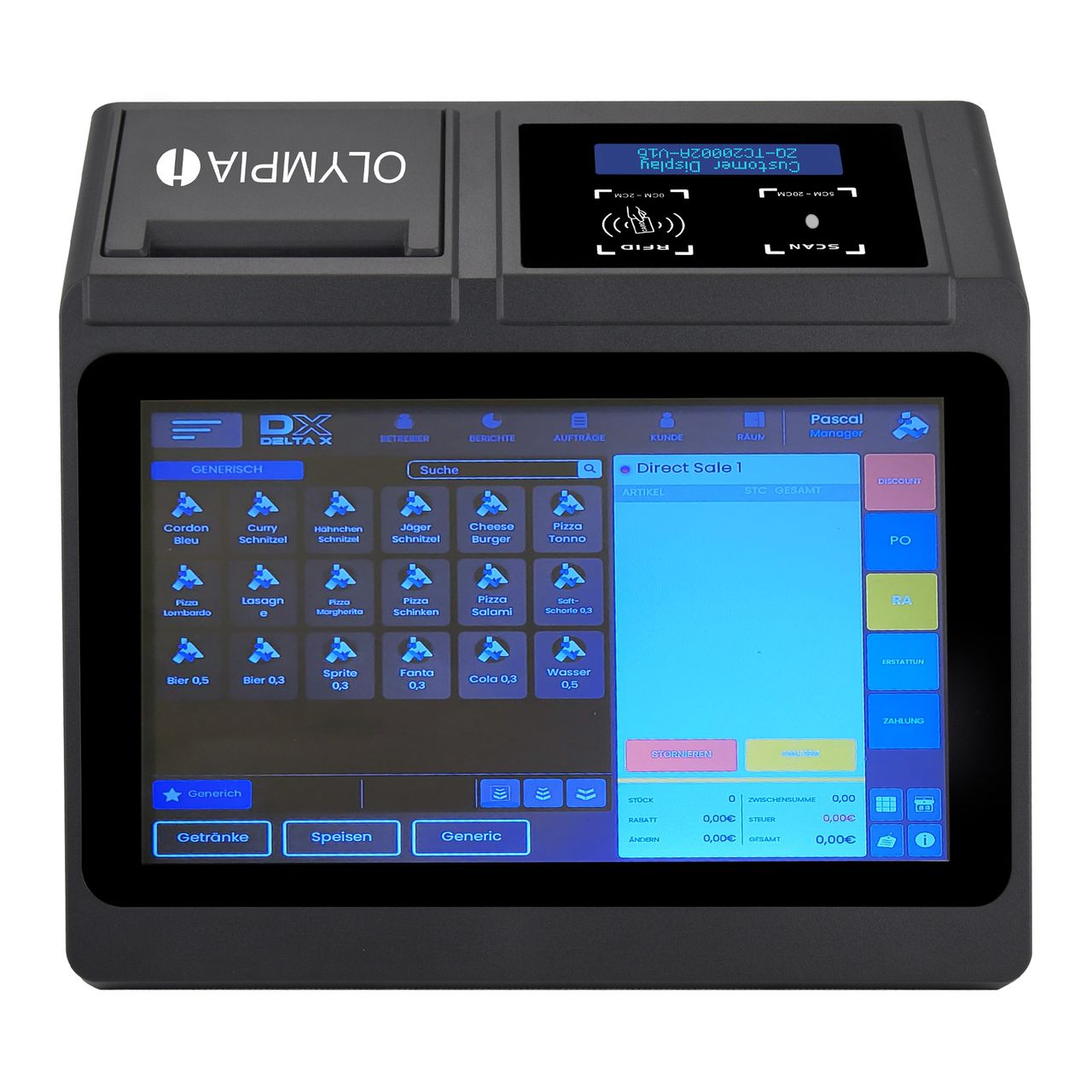 Olympia Registrierkasse OLYMPIA T100 Touch ohne TSE Modul