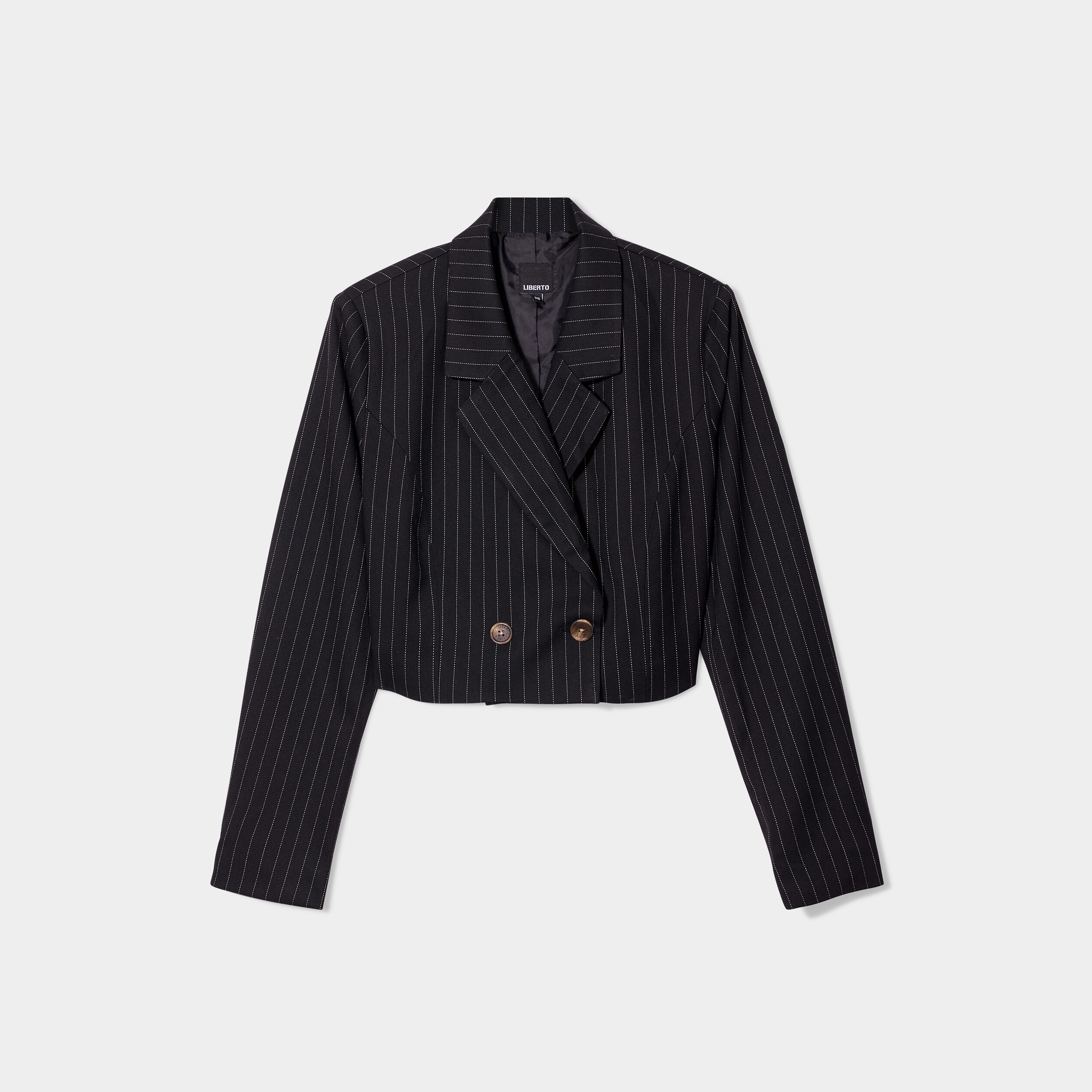 Veste blazer cropped Liberto noir femme | La Halle