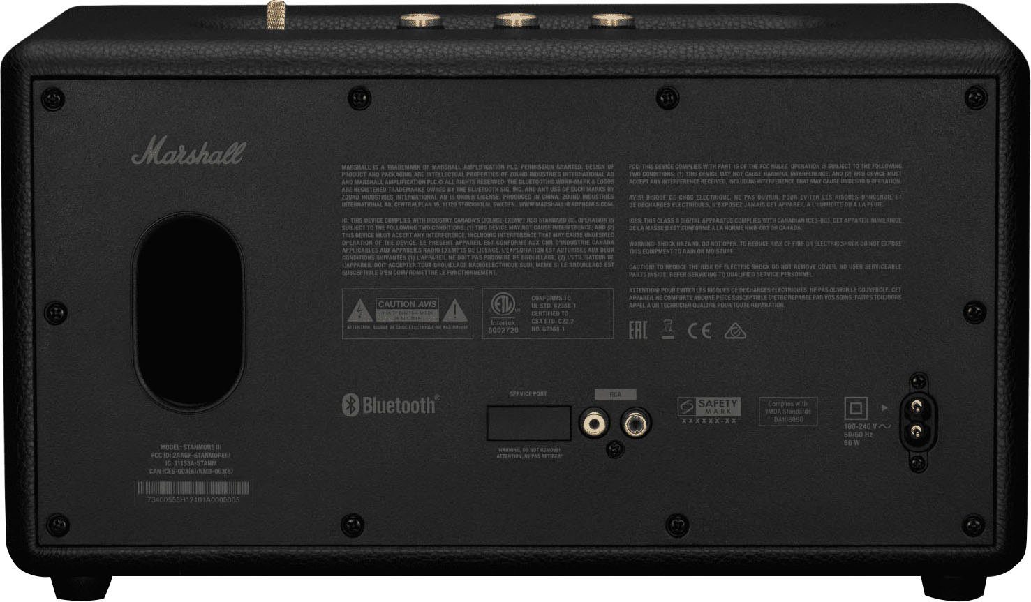Marshall Stanmore III Bluetooth-Lautsprecher (Bluetooth, 80 W)