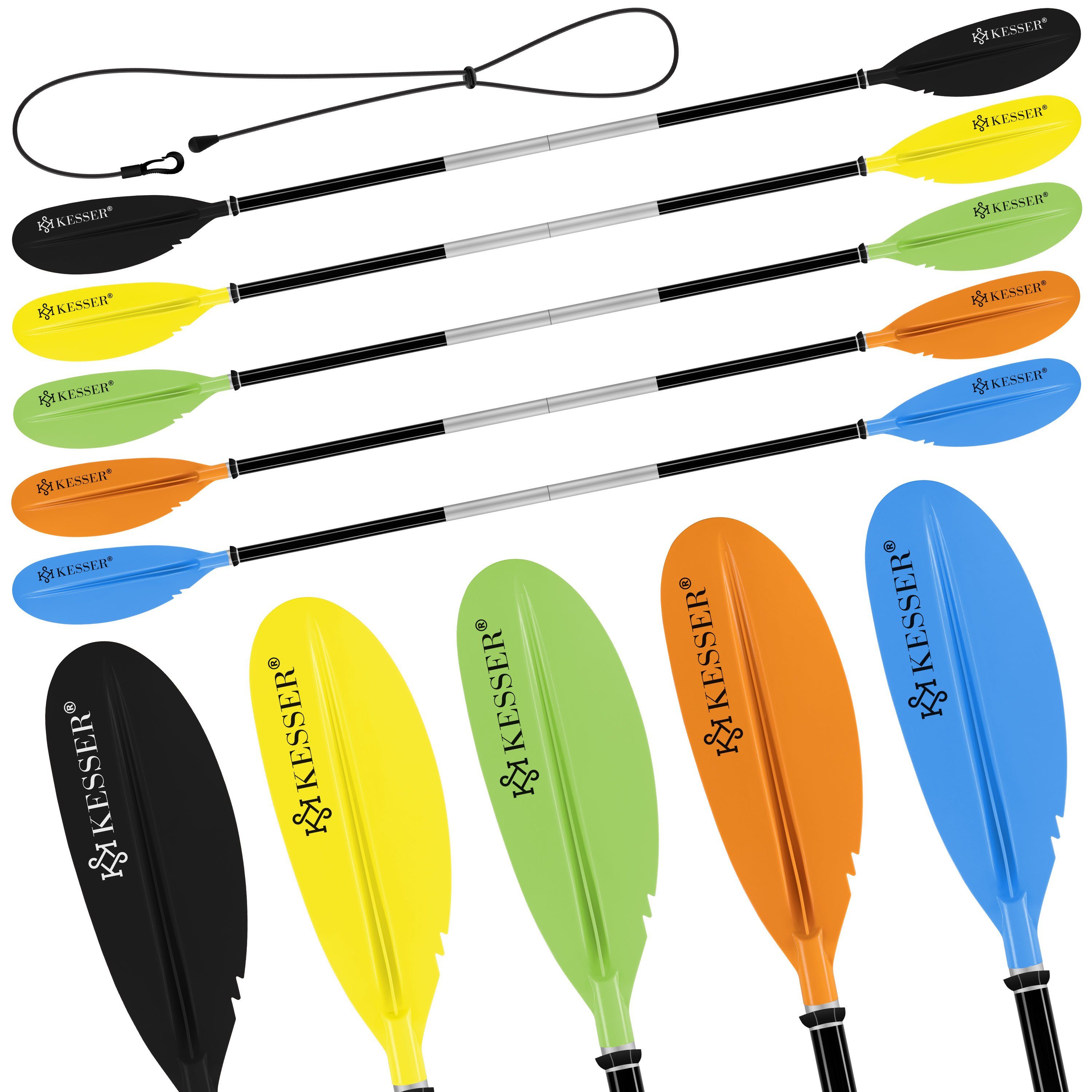 KESSER SUP-Paddel, Paddle Doppelpaddel 4-teilig für Kanu Kayak SUP Stand-Up