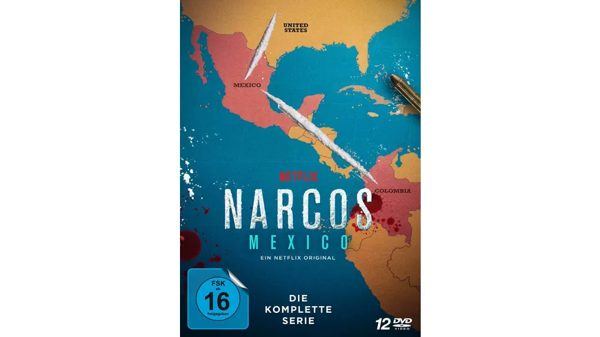 NARCOS: MEXICO - Die komplette Serie (Staffel 1 - 3) LTD.  [12 DVDs]