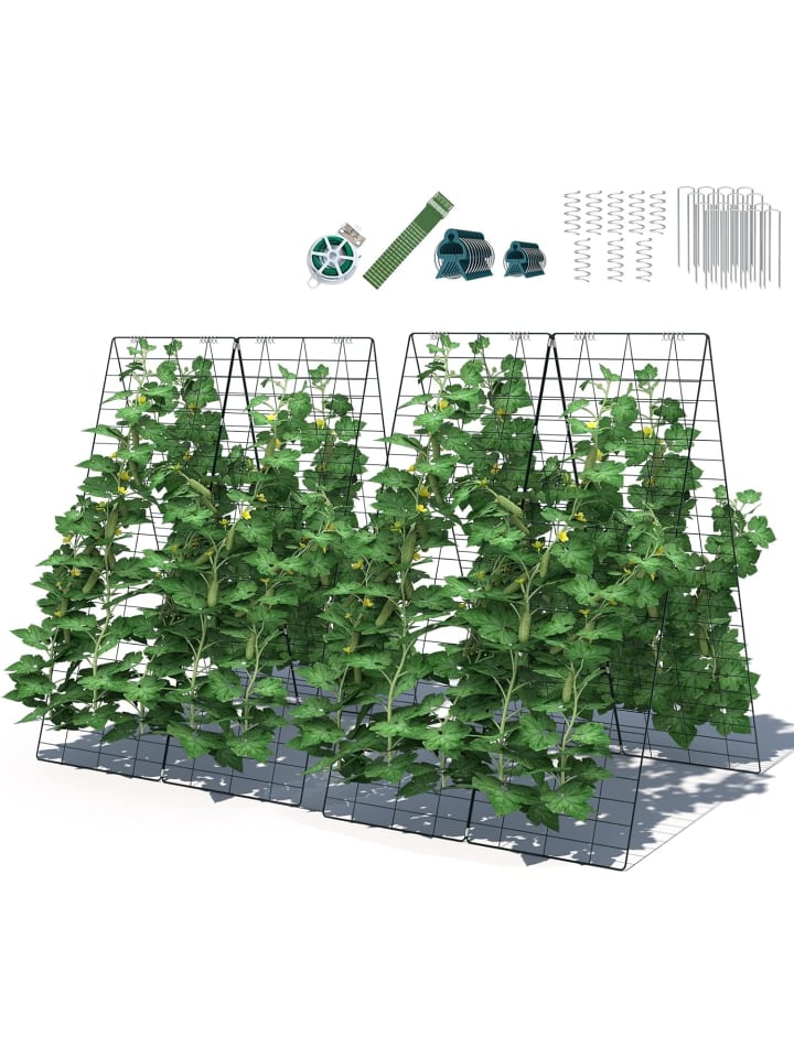 COSTWAY 8tlg. Rankgitter in Grün günstig kaufen 128 cm