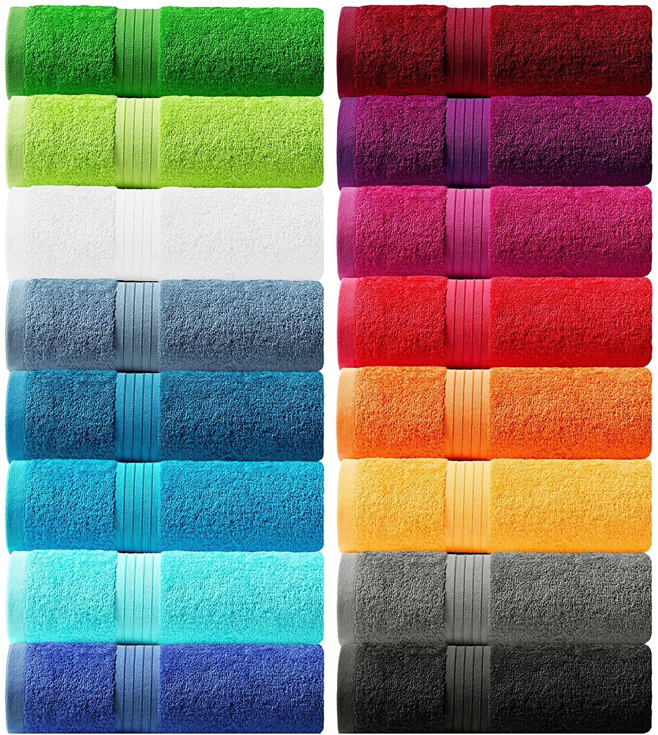 Lashuma Seiftuch Linz (Set, 6-tlg), Frottee Handtuchset blau 30x30 cm