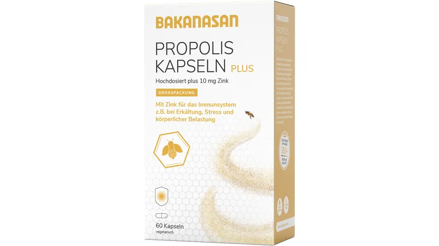 BAKANASAN Propolis Kapseln Plus 60 Stück 22.5 g