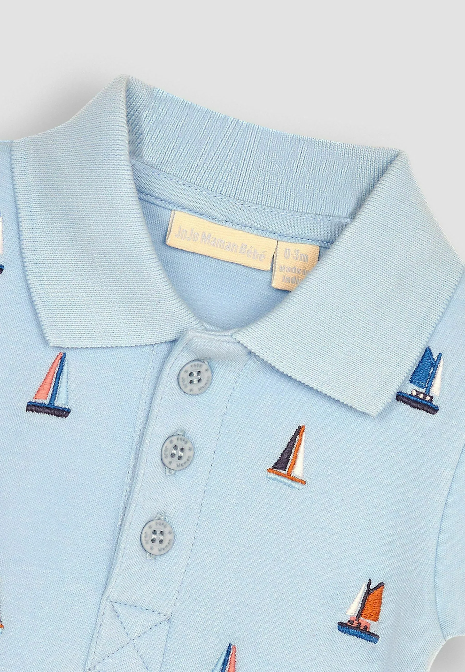 JoJo Maman Bébé VELERO BORDADO REGULAR FIT - Body