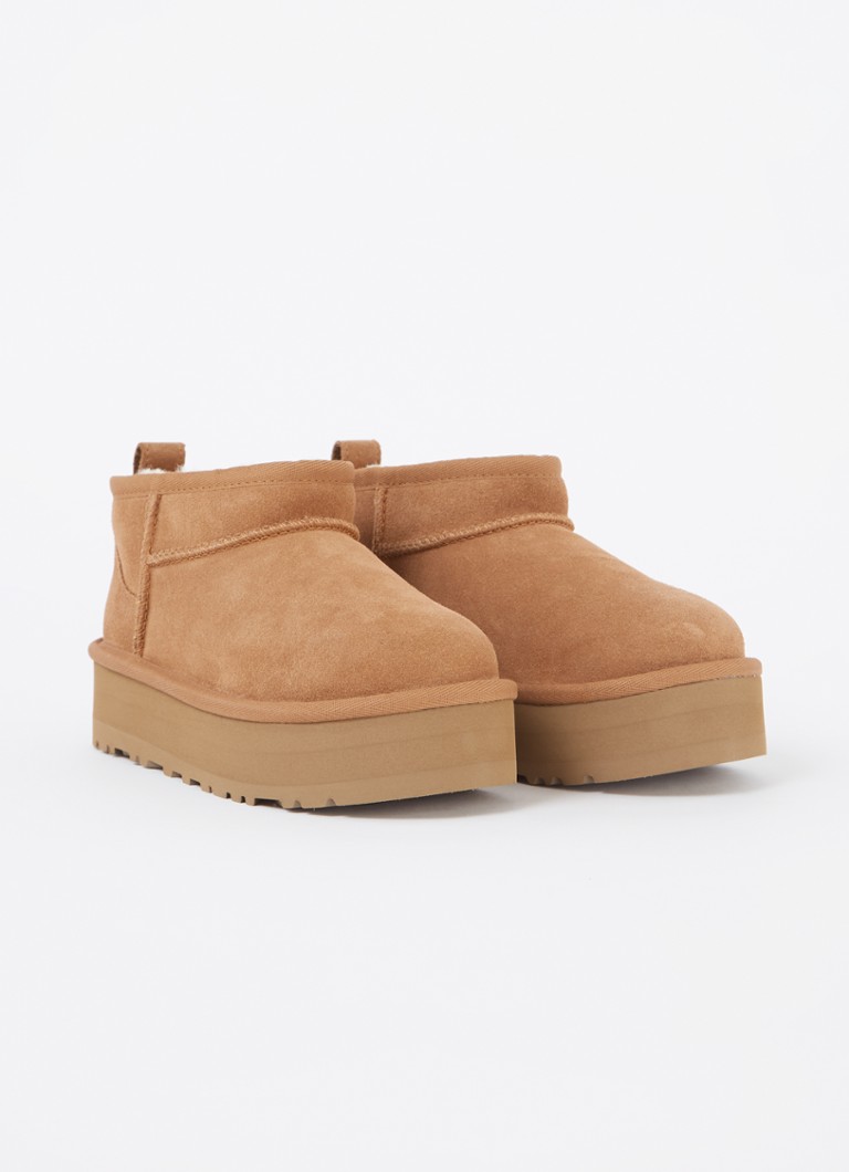 Ghete cu platformă UGG Classic Ultra Mini Suede