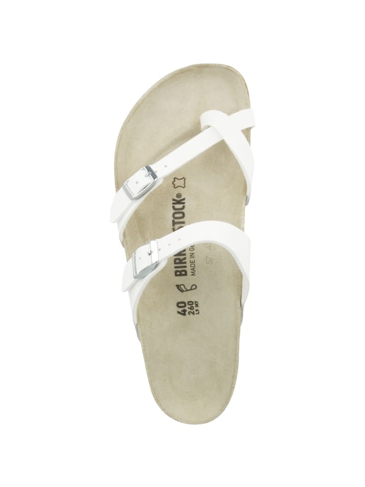 Birkenstock Pantolette Mayari Birko-Flor normal in weiss günstig kaufen