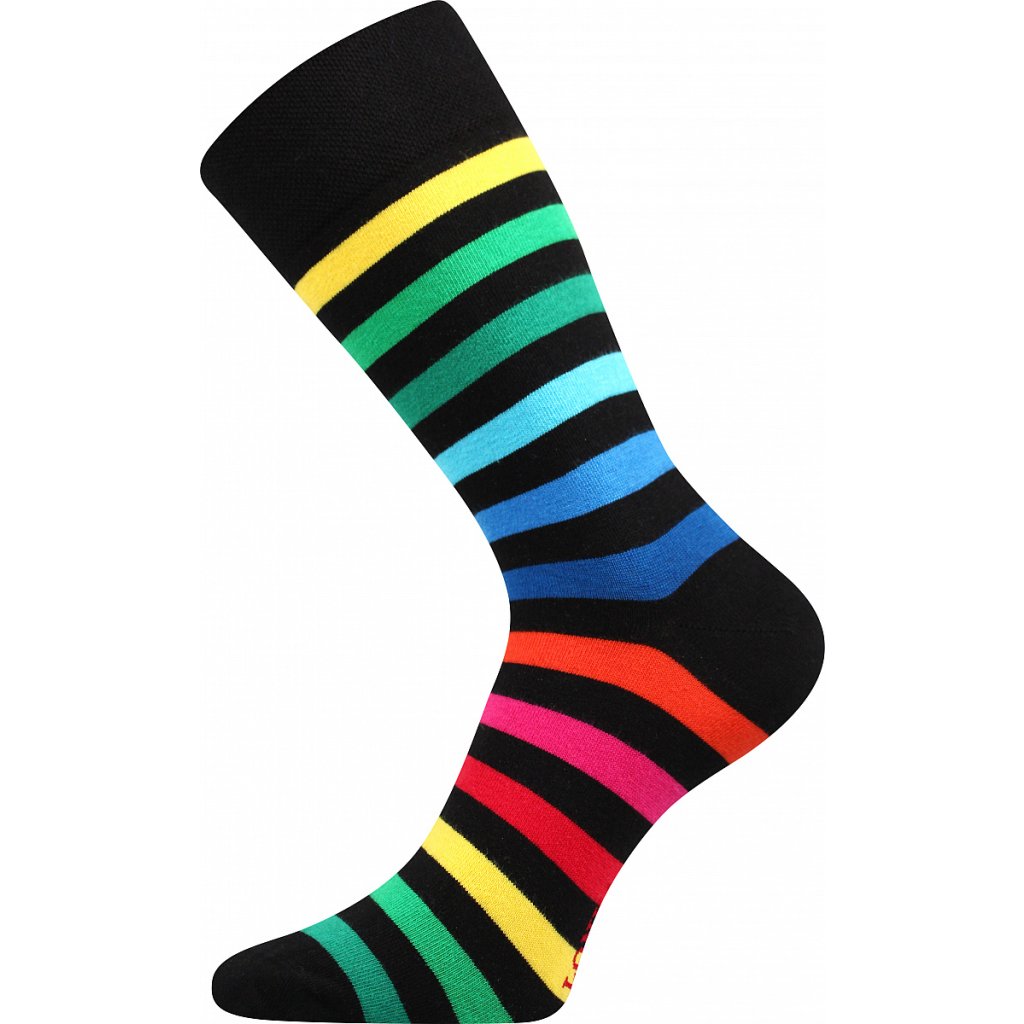 Lonka Deline II Mischfarbe mit Schwarz Socken, 3 Paare