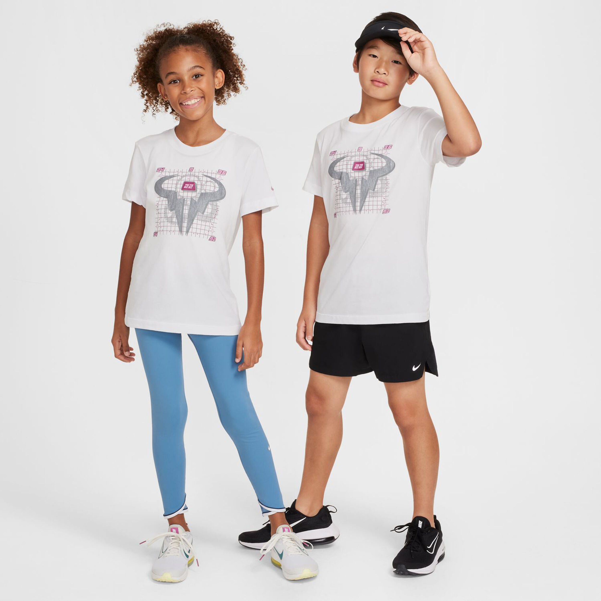 Dri-Fit Rafa T-Shirt Kinder - Weiß