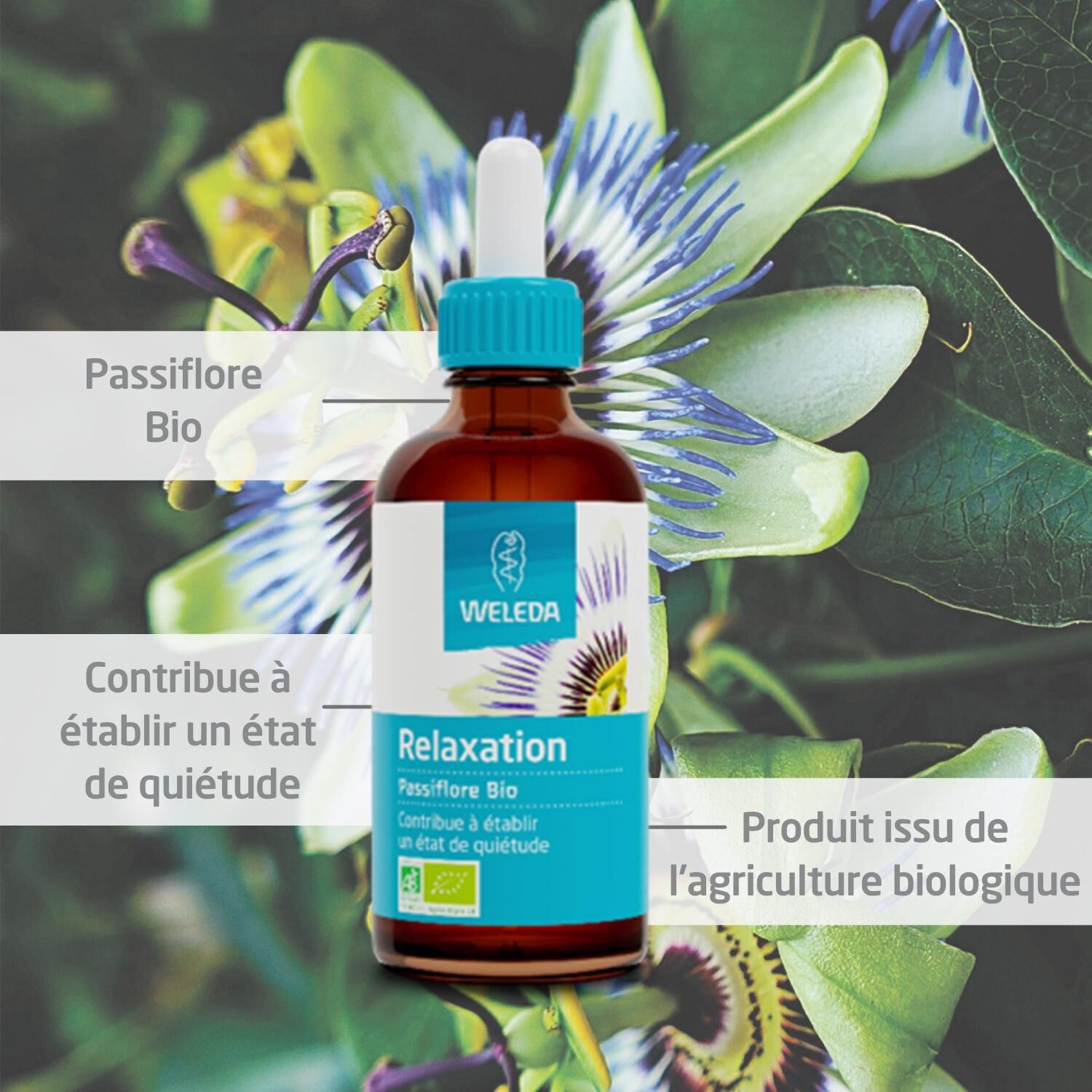 Weleda EPB® Passiflore Bio Relaxation - Complément Alimentaire Naturel - 60 ml