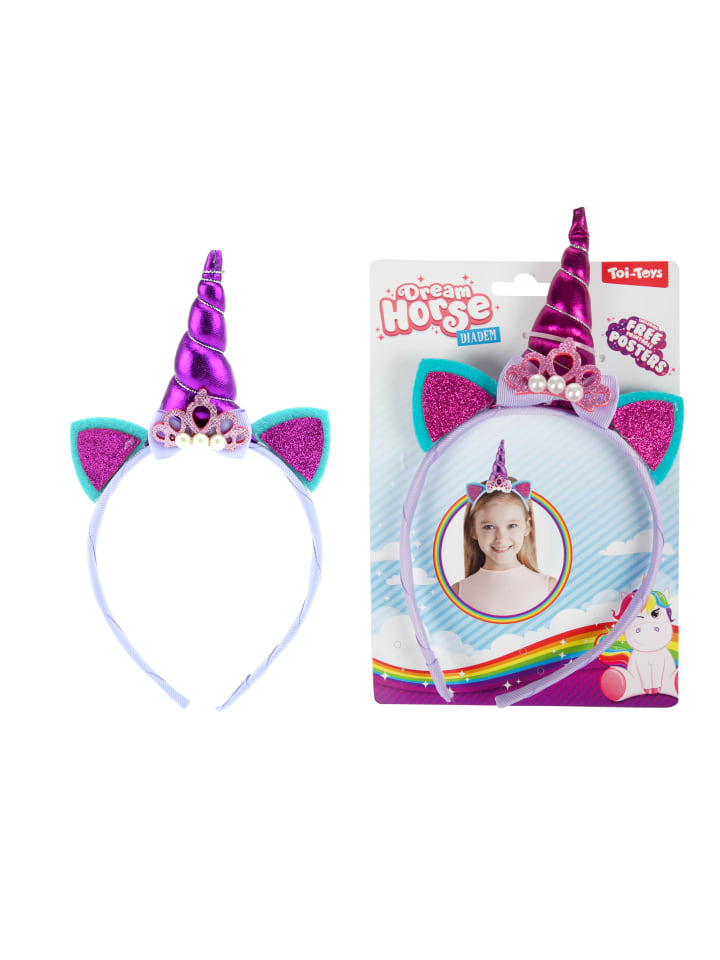 Toi-Toys DREAM HORSE Diadem Einhorn in lila günstig kaufen onesize
