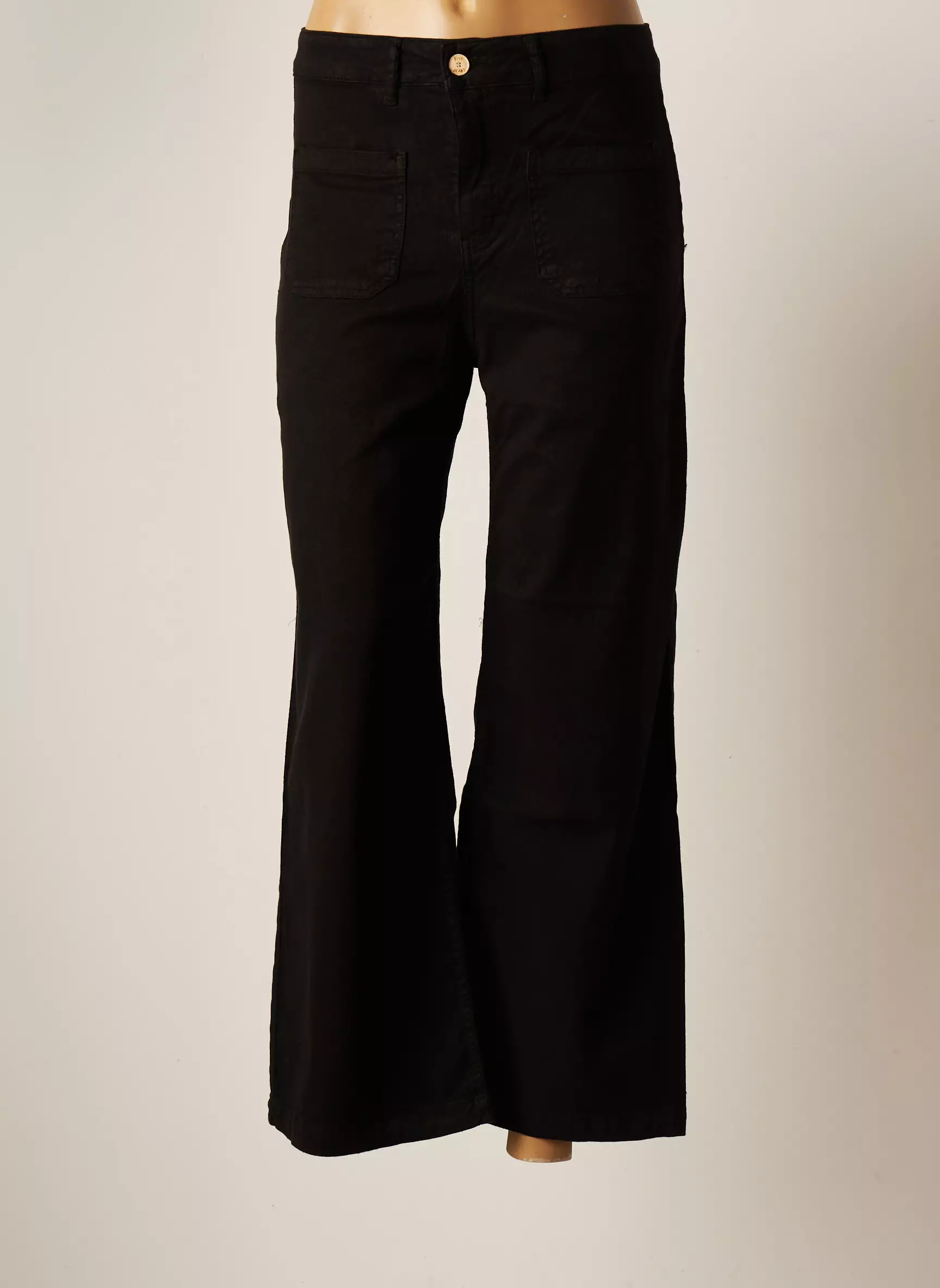 Five Pantalons Droits Femme couleur noir