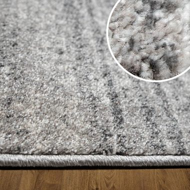 Teppich Mercur, oKu-Tex, rechteckig, Höhe: 11 mm, Kurzflorteppich, besonders weicher Flor, grau meliert, dichte Qualität
