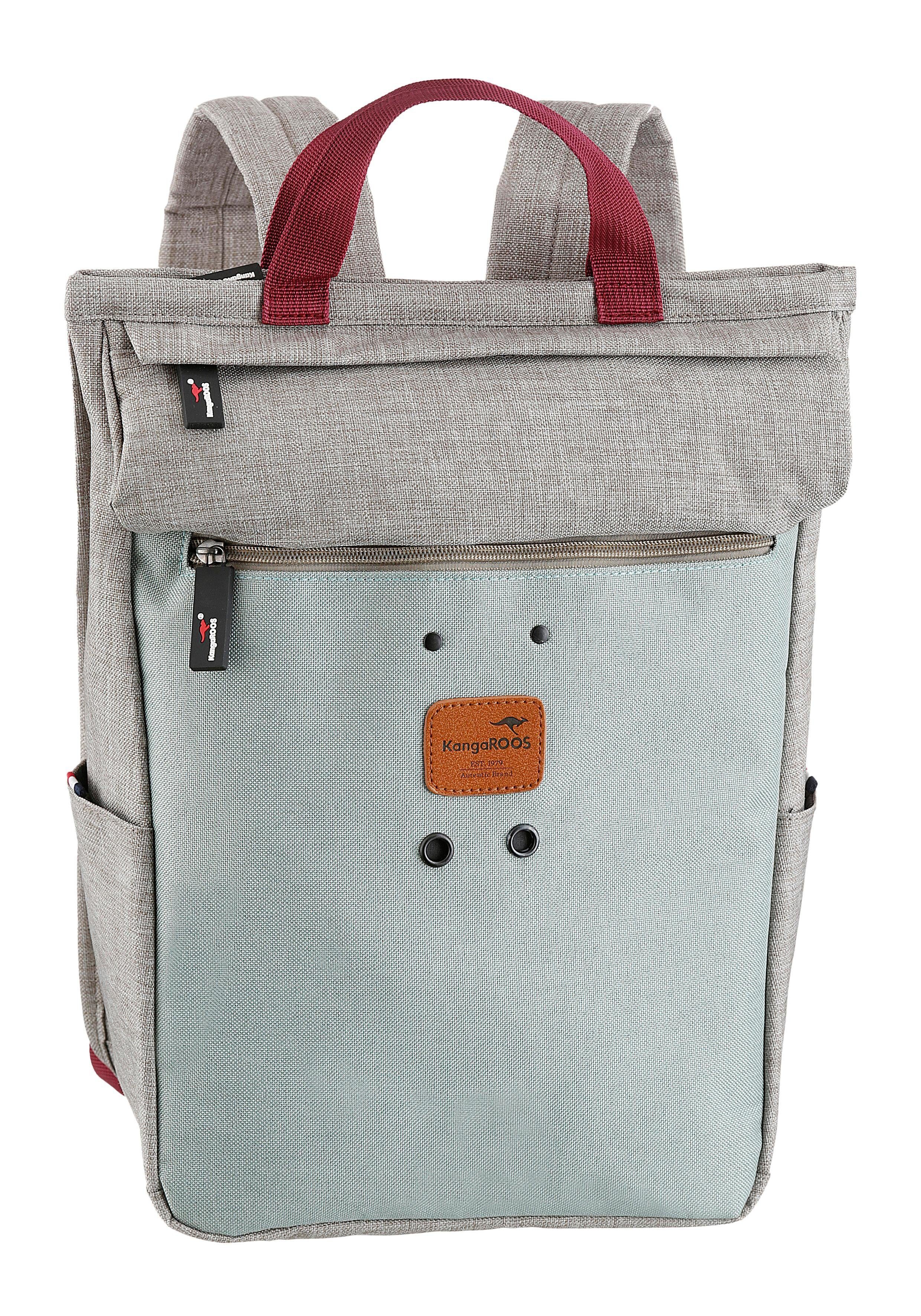 KangaROOS Cityrucksack, kann auch als Tasche getragen werden