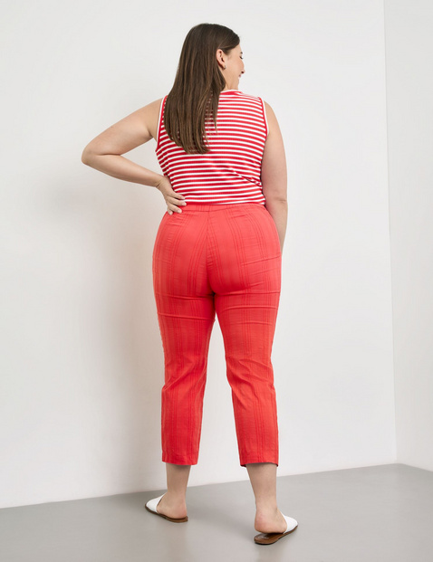 3/4 Stretchhose mit Streifen-Struktur Betty