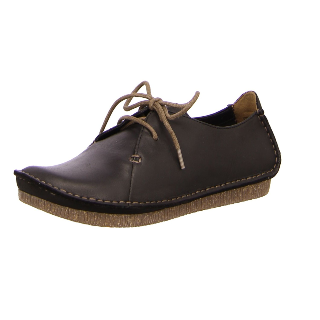 CLARKS Komfort Schnürer schwarz