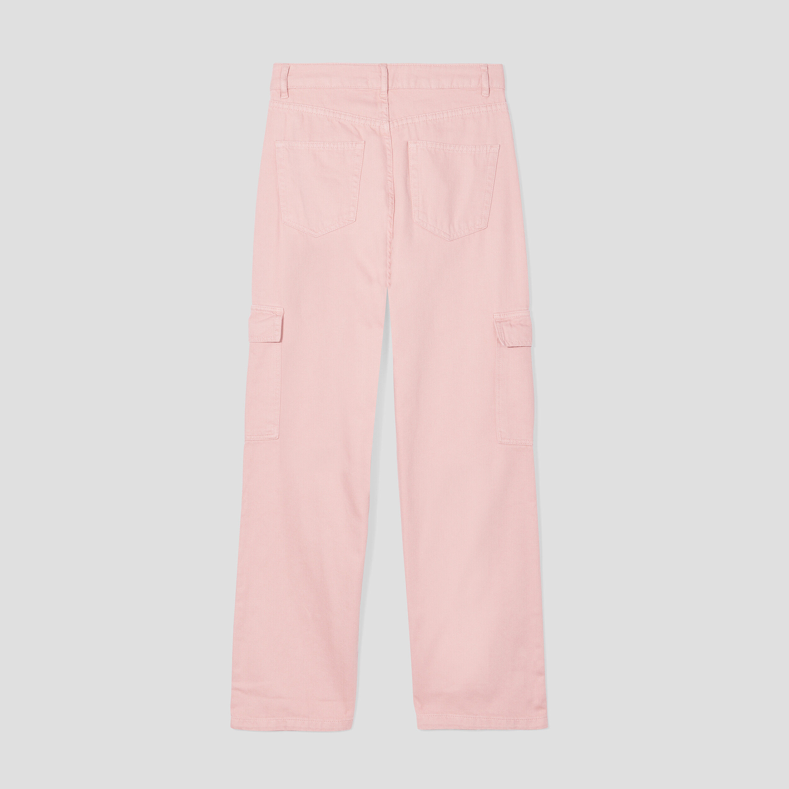 Jeans wide leg cargo rose femme | Cache Cache